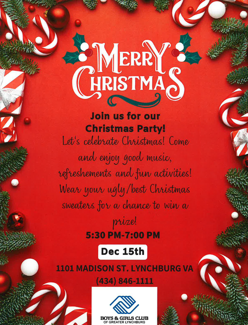 bgc holiday christmas party lynchburg virginia events for kids